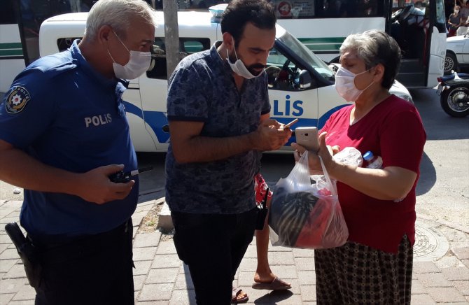 Pazarda kadının cep telefonunu çaldığı öne sürülen şüpheli yakalandı