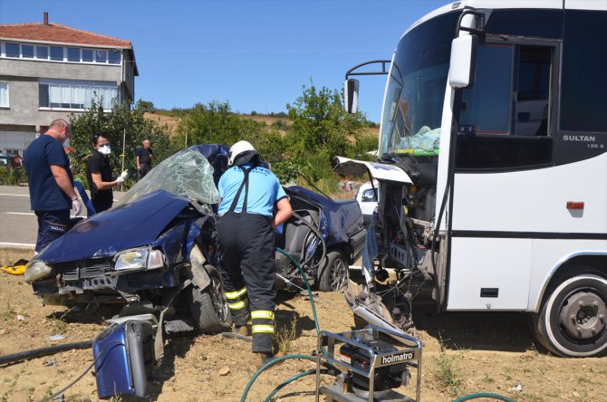 Tekirdağ'da trafik kazası: 1 ölü, 1 yaralı