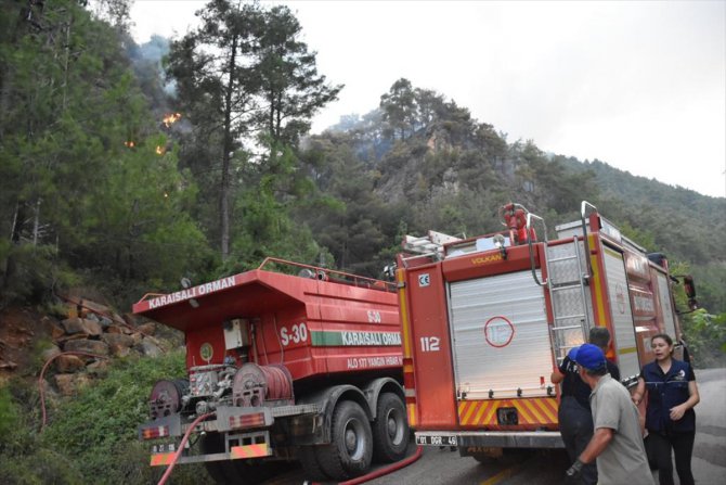 GÜNCELLEME 2 - Adana'daki orman yangını kontrol altına alındı