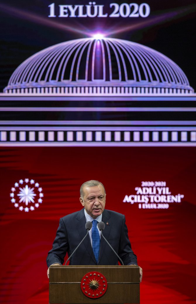 Cumhurbaşkanı Erdoğan, 2020-2021 Adli Yıl Açılış Töreni'nde konuştu: (1)