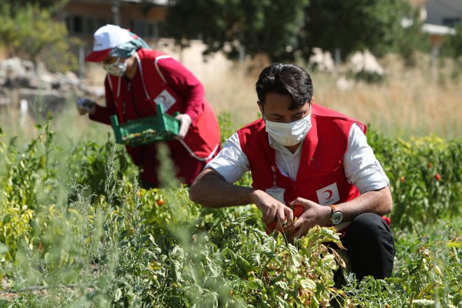 Türk Kızılay, kadın yükümlü ve gönüllülerin ürettiklerini ihtiyaç sahiplerine ulaştırıyor