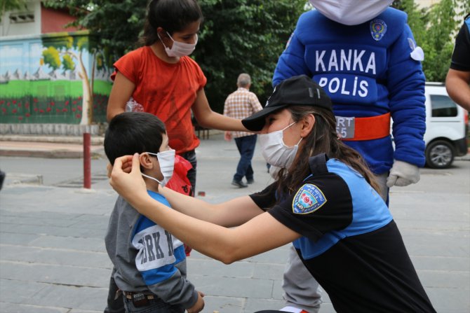 Siirt'te "Kanka Polis" ile Kovid-19 denetimleri yapıldı