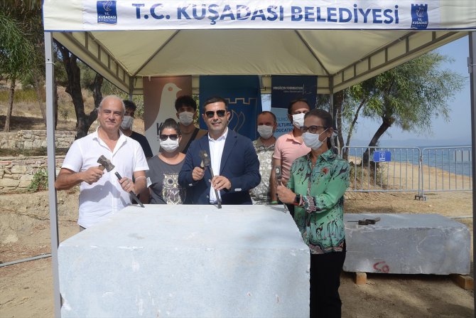 Uluslararası Kuşadası Neopolis Heykel Sempozyumu başladı