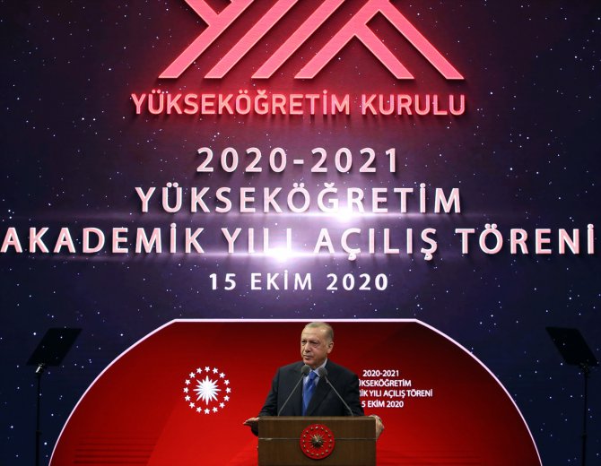 Erdoğan, 2020-2021 Yükseköğretim Akademik Yılı Açılış Töreni'nde konuştu: (1)