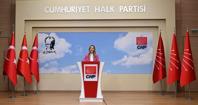 CHP Kadın Kolları Genel Başkanı Aylin Nazlıaka, basın toplantısı düzenledi: