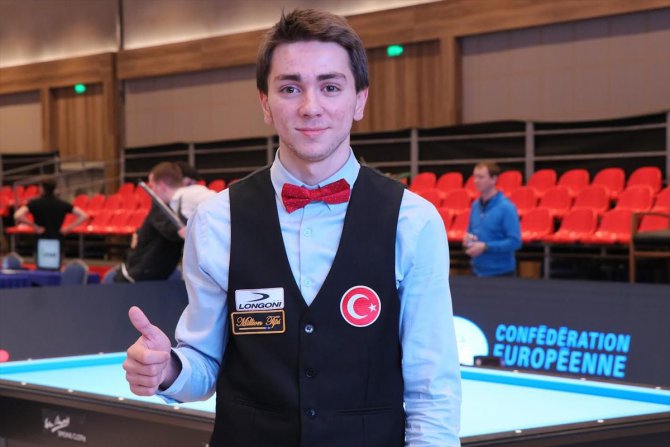 Avrupa Bilardo Şampiyonası'nda milli sporcu Burak Haşhaş altın madalya kazandı