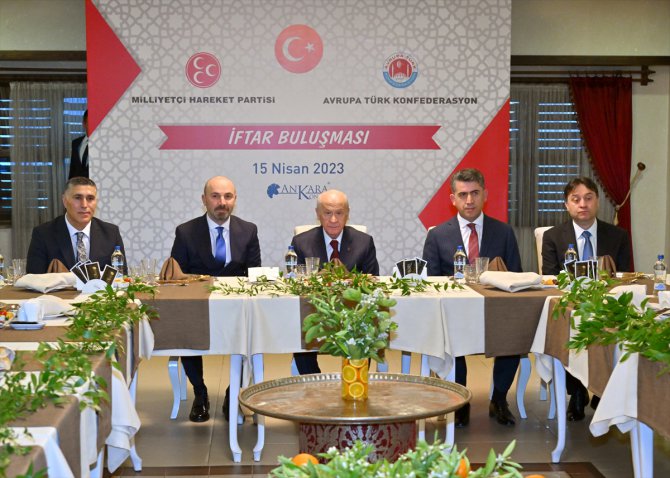 MHP Genel Başkanı Bahçeli, Avrupa Türk Konfederasyonu'nun iftarına katıldı