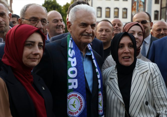 AK Parti Genel Başkanvekili Yıldırım, Rize'de seçim çalışmalarını değerlendirdi: