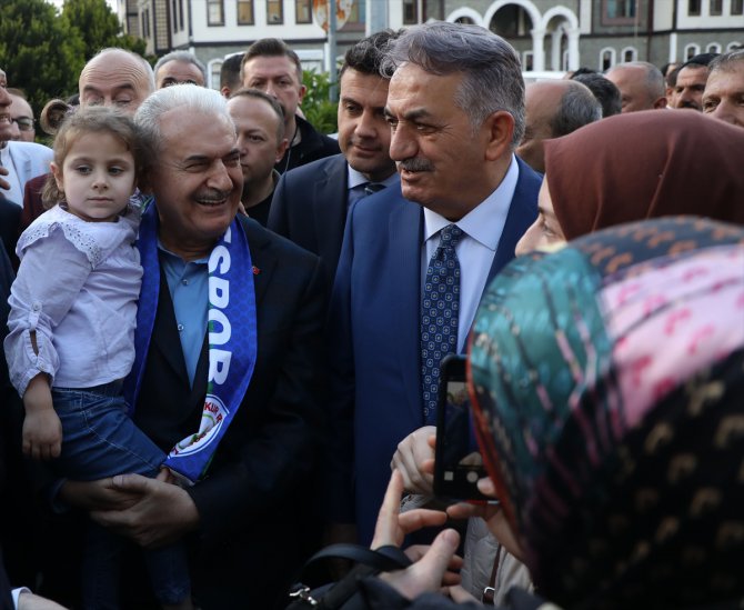 AK Parti Genel Başkanvekili Yıldırım, Rize'de seçim çalışmalarını değerlendirdi: