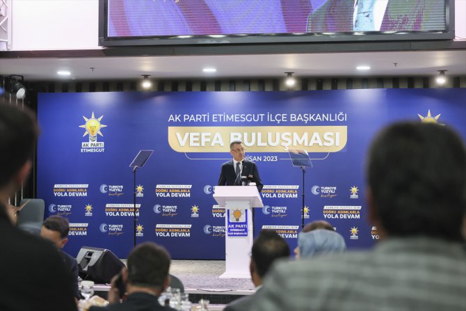 Cumhurbaşkanı Yardımcısı Oktay, Etimesgut iftar programında konuştu: