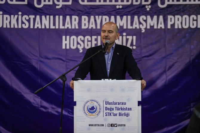 Bakan Soylu, Uluslararası Doğu Türkistan STK'ler Birliği bayramlaşmasında konuştu: