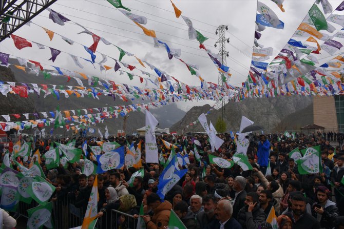 HDP Eş Genel Başkanı Buldan, Hakkari mitinginde konuştu: