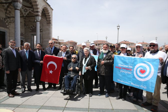 "5. Uluslararası Sevgi ve Barış Yürüyüşü" Konya'da tamamlandı