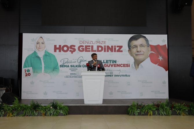 Gelecek Partisi Genel Başkanı Davutoğlu, Denizli'de konuştu: