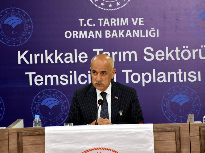 Bakan Kirişci, Kırıkkale'de tarım sektörü temsilcileriyle bir araya geldi: