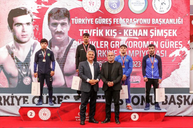 Büyükler Grekoromen Güreş Türkiye Şampiyonası, Ordu'da tamamlandı