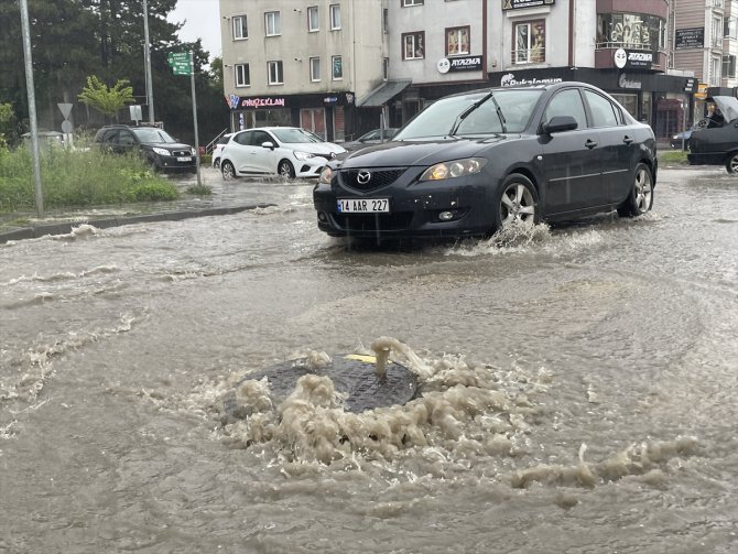 Bolu'da sağanak etkili oldu