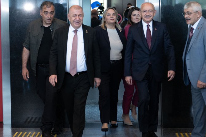 Zafer Partisi Genel Başkanı Özdağ, CHP Genel Başkanı Kılıçdaroğlu'nu ziyaret etti