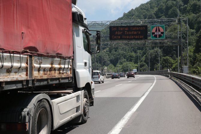 Bolu'da bayram trafiğinde kural ihlali yapanlar cezadan kaçamıyor