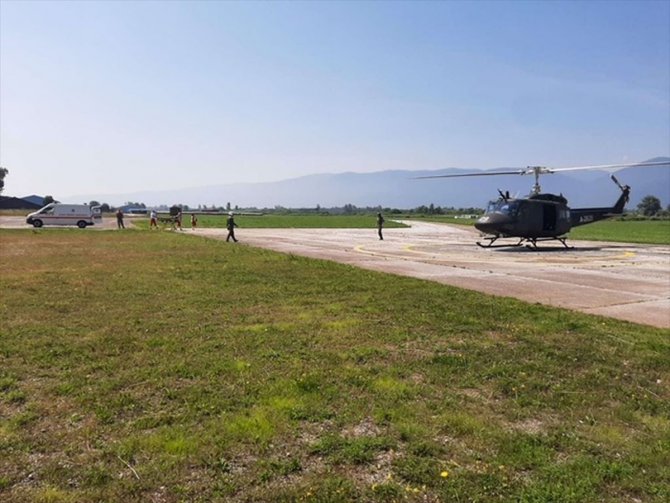 Bosna Hersek'te sağlık sorunu yaşayan Türk'e helikopterle müdahale