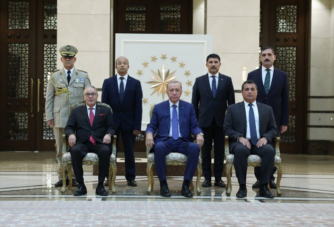 Cezayir'in Ankara Büyükelçisi Belani, Cumhurbaşkanı Erdoğan'a güven mektubu sundu